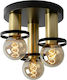 Lucide Lightning Anaka Ceiling Mount Light 30cm Black with Socket E27