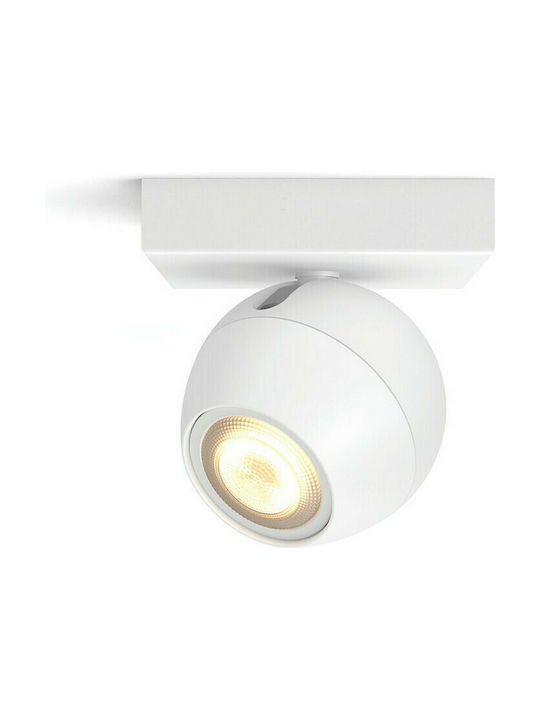 Philips Hue Buckram Single Spot with Socket GU10 in White Color