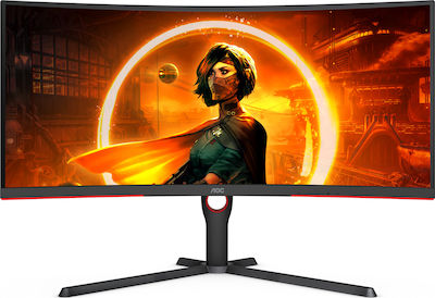 AOC CU34G3S 34" Ultrawide QHD 3440x1440 VA Curved Gaming Monitor 165Hz with 4ms GTG Response Time