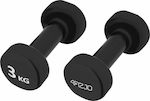 4FIZJO Neoprene Set of Hexagon Dumbells 2 x 3kg