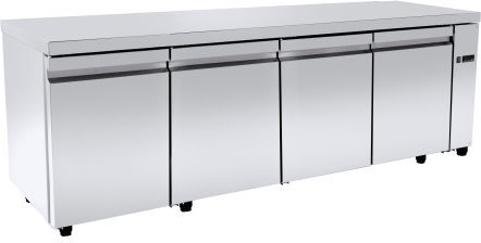 Niki Inox Werkbank-Kühlschrank ohne Kompressor H88xB195xT70cm