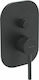 Viospiral Etna Built-in Faucet Mixer for Shower 2 Exits Black