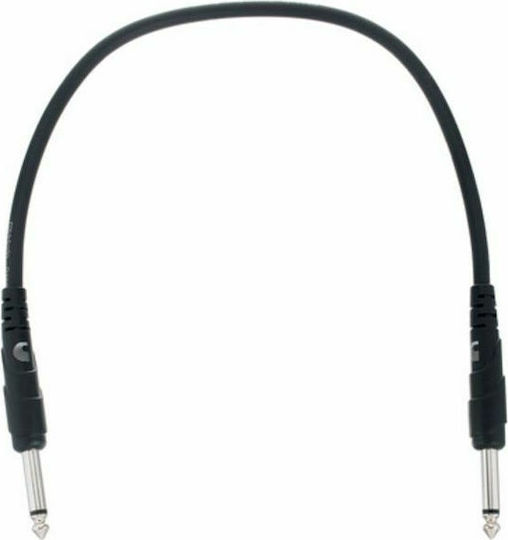Daddario Cable 6.3mm male - 6.3mm male 0.3m (PW-CGTP-01)