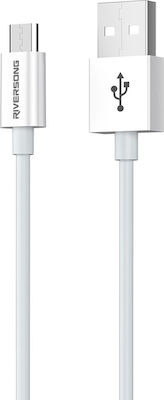 Riversong Lotus 08 Regulär USB 2.0 auf Micro-USB-Kabel Weiß 1.2m (13016800) 1Stück
