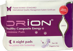 Drion Night Pads Pantyliners with Wings Night 8pcs