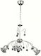 Klikareto Malibu Pendant Light Silver with Socket E14, E.14