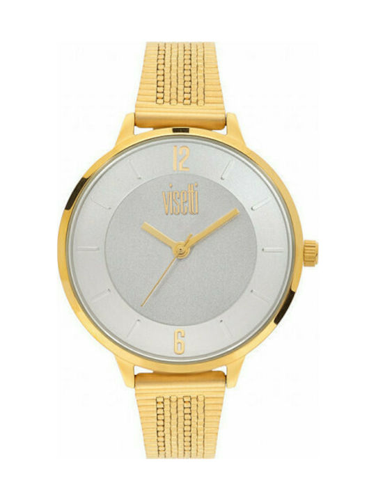 Visetti Splice Uhr mit Gold Metallarmband