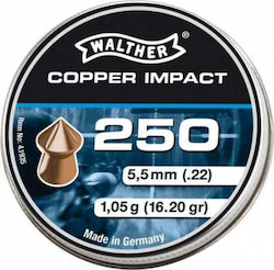 Walther Copper Impact Pellets Luftgewehr 4.5mm 250pcs 250 Stück 4.1935