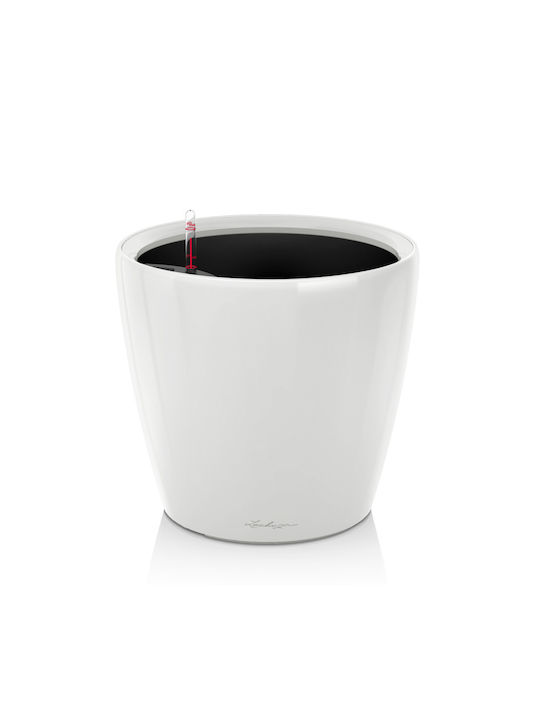 Lechuza Classico Premium 28 Flower Pot Self-Watering 28x26cm in White Color 16040