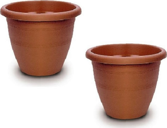 Cyclops Topf Kunststoff Terracotta 51x51x42cm.
