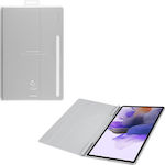 Samsung Cover Flip Cover Synthetic Leather Light Gray (Galaxy Tab S7+) EF-BT730PJEGEU