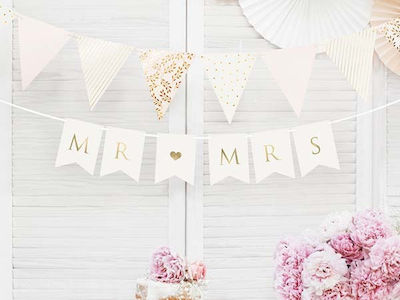 Balloon Διακοσμητικό Μπάνερ Γάμου “Mr & Mrs”