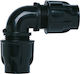 Agrodrip 11-1520-03 L Type Watering Pipe Connector Lock Type 16mm Black