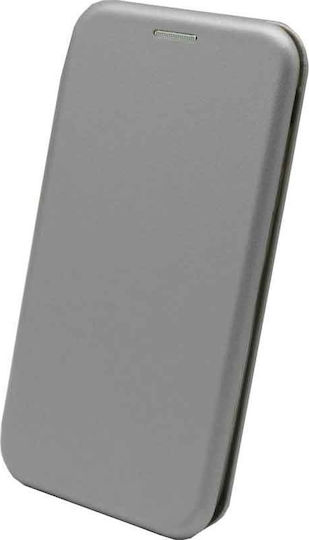 Versa Element Book Δερματίνης Ασημί (iPhone 12 Pro Max)