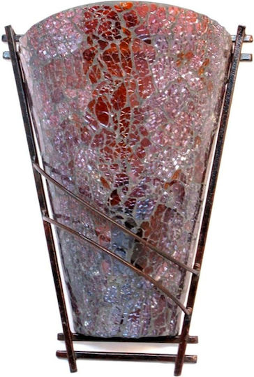Artekko Modern Lumină de Perete cu Soclu E14 Roșu 30x22x12cm