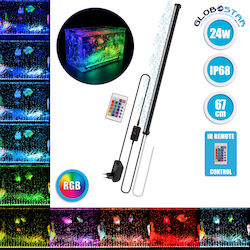GloboStar Φωτιστικό Ενυδρείου με Λάμπα Led & Οξυγονωτής με Μηχανισμός Φυσαλίδων 67εκ. 180° AC 230V Αδιάβροχο με Ασύρματο Χειριστήριο IR Πολύχρωμο 24W GloboStar Φωτιστικό Ενυδρείου με Λάμπα Led & Οξυγονωτής με Μηχανισμός Φυσαλίδων 67εκ. 180° AC 230V Αδιάβροχο με Ασύρματο Χειριστήριο IR Πολύχρωμο 24W