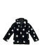 Εβίτα Girls Hooded Cardigan with Zipper Blue