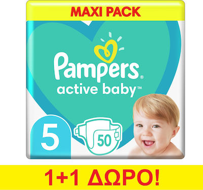 Pampers Active Baby Active Baby Tape Diapers No. 5 for 11-16 kg 100pcs