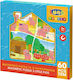 Kinderpuzzle Τα Τρία Γουρουνάκια für 3++ Jahre 60pcs Luna