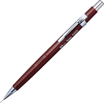 Pentel P203 Μηχανικό Μολύβι 0.3mm Κατάλληλο για Σχέδιο Καφέ