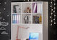 Kids Wooden Shelf Cosy White 118x30x120cm