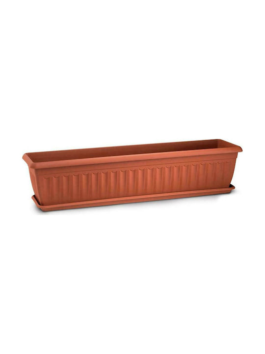 Plastona Corfu 480 Planter Box 80x17.5cm Terracotta 10.04.0480