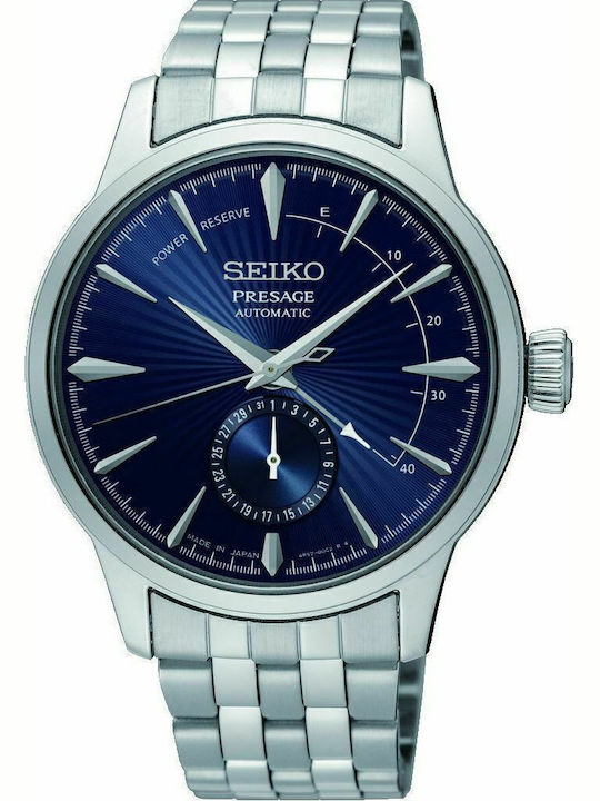 Seiko Presage Basic Line Men's Watch 40.5mm Chronograph Automatic with Silver Metal Bracelet