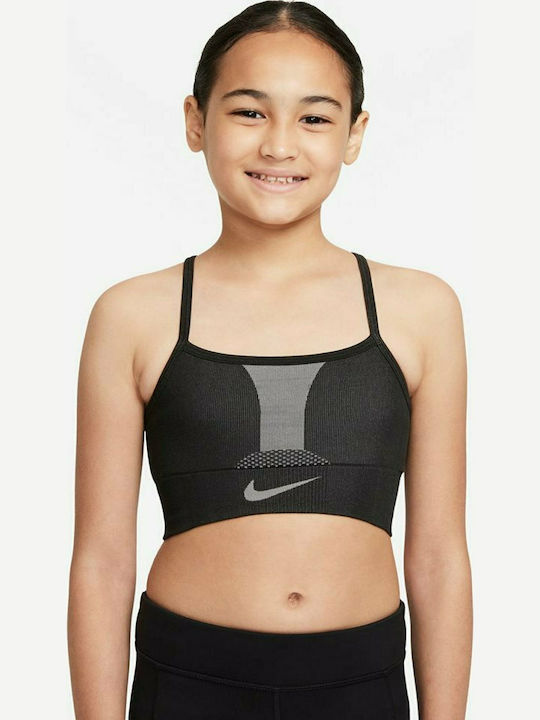 Nike Παιδικό Μπουστάκι Dri-Fit Μαύρο