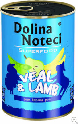 Dolina Noteci Superfood Υγρή Τροφή Σκύλου με Αρνί και Μοσχάρι σε Κονσέρβα 800γρ.