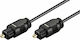 ATC Optical Audio Cable TOS male - TOS male Μαύ...