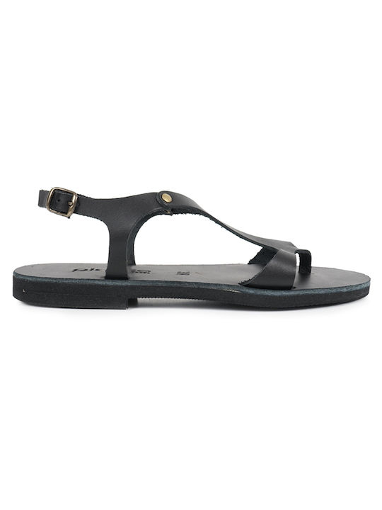 WOMEN'S HANDCRAFTED SANDALS WITH UNIQUE DESIGN IN THE LOURACES - Black 15242