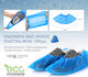 Disposable Shoe Covers in Blue Color ECO Premium CE 100pcs