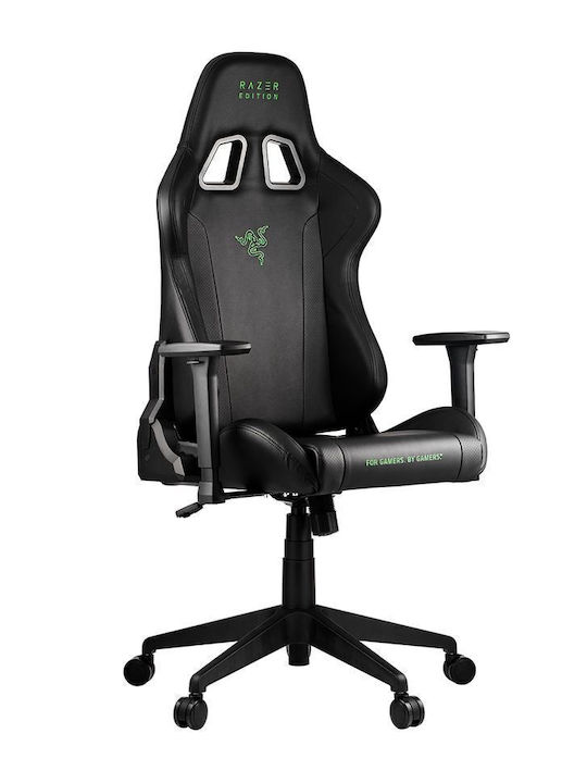 Zen Tarok Essentials Artificial Leather Gaming Chair with Adjustable Arms Black