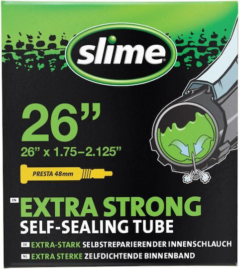 Slime Smart Tube 30060 Bicycle Tyre Inner Tube x 1.75-2.125 Small Valve