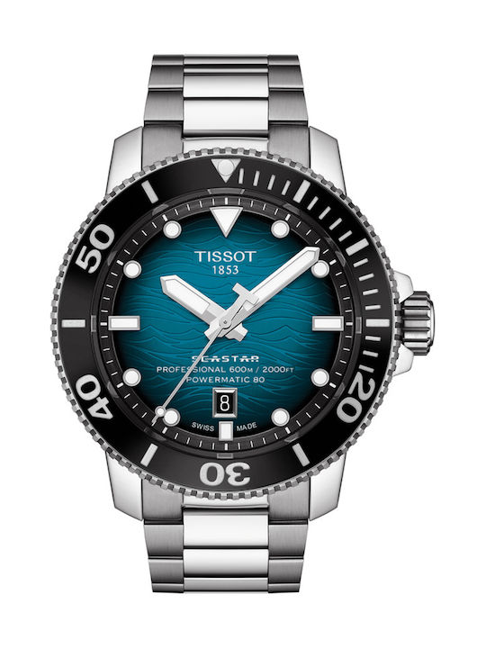 Tissot Seastar 2000 Professional Powermatic 80 Часовник Автоматичен с Метална гривна Tissot Seastar 2000 Professional Powermatic 80 Часовник Автоматичен с Метална гривна