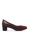 Caprice Leather Burgundy Heels