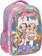 Diakakis Nanana Schulranzen Rucksack Grundschule mit Flaschenhalter Rosa 25l 32 x 18 x 43cm