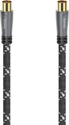 HAMA Cablu De Antenă Coaxial De Sex Masculin - Coaxial De Sex Feminin Negru 3m