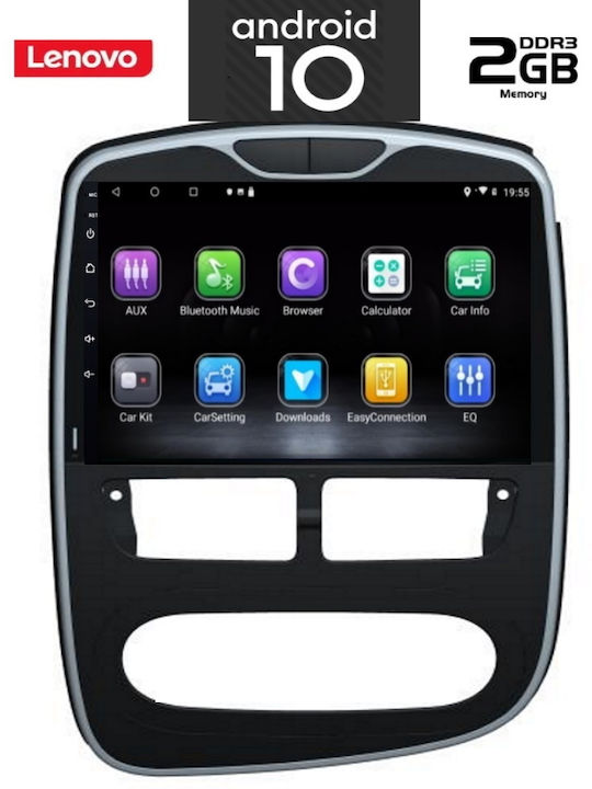Lenovo X6892 Ηχοσύστημα Αυτοκινήτου για Renault Clio (Bluetooth/USB/AUX/WiFi/GPS) με Οθόνη Αφής 10.1"