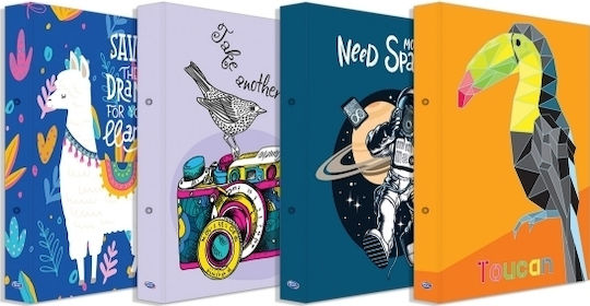 Skag Ντοσιέ cu 2 Inele 2/20 pentru Hârtie B5 Neon Kidz (desene și modele diverse) 1buc