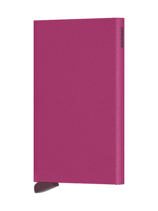 Secrid Cardprotector Portofel bărbați Cărți cu RFID și mecanism de glisare Fuchsia