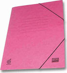 Skag Folder Prespan with Rubber Band and Ears for Paper A4 Pink Economy