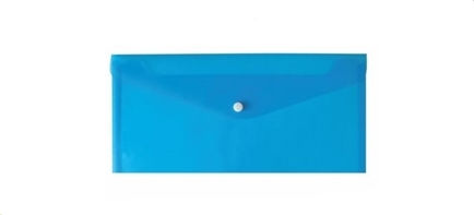Typotrust Dosar Transparent cu Buton pentru Hârtie A5 Albastru