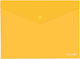 Optima Folder Transparent with Button for Paper A5 Yellow