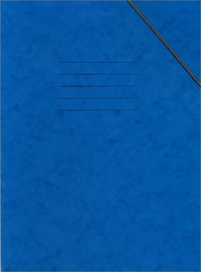 Salco Folder Prespan with Rubber Band for Paper A4 Blue