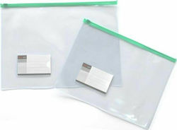 Foska Folder Transparent with Zipper for Paper A4