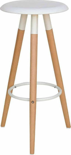 Hocker Bar aus Polypropylen Loft White 37x37x77cm