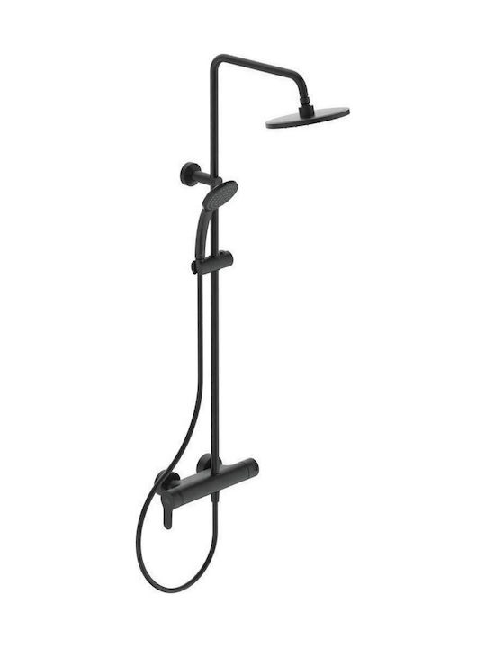 Ideal Standard Cerafine O Shower Column with Mixer 112.6cm Black