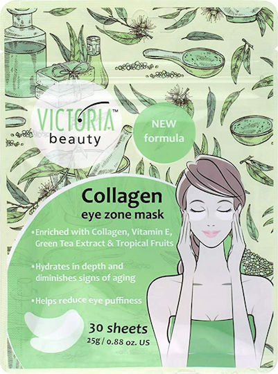 Victoria Beauty Collagen Mască de Ochi pentru Hidratare 30buc