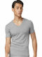 Men's Undershirts Short-sleeved in Gray Color 2Pack